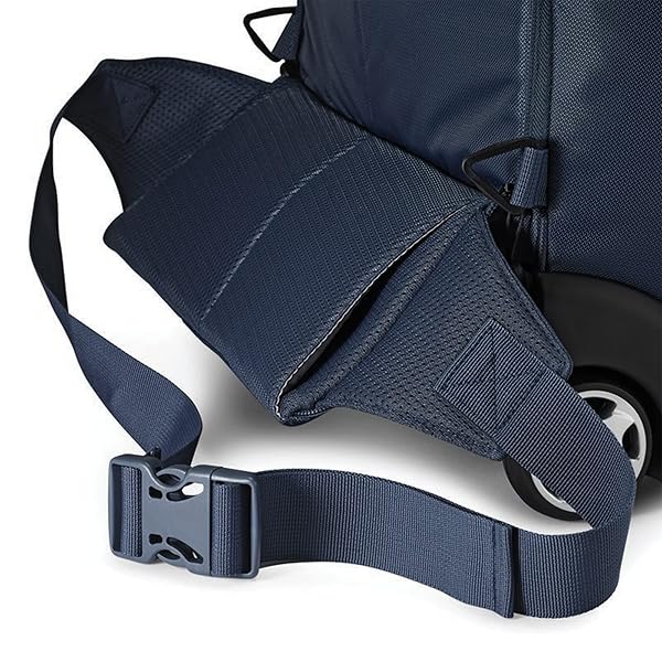 HIGH SIERRA POWERGLIDE PRO WHEELED BACKPACK, ROLLING LAPTOP BAG FOR TRAVEL, FITS MOST 15.6” LAPTOPS, 40L, INDIGO BLUE