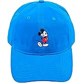 Disney Mickey Mouse Baseball Hat, Washed Twill Cotton Adjustable Dad Cap