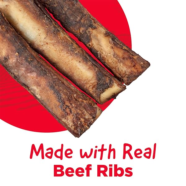 COUNTRY KITCHEN BEEF RIB BONES DOG TREATS, 100% NATURAL, 3 COUNT