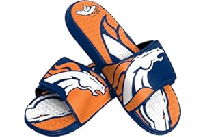FOCO mens NFL Team Logo Athletic Sport Shower Flip Flop Sandals Gel Slides