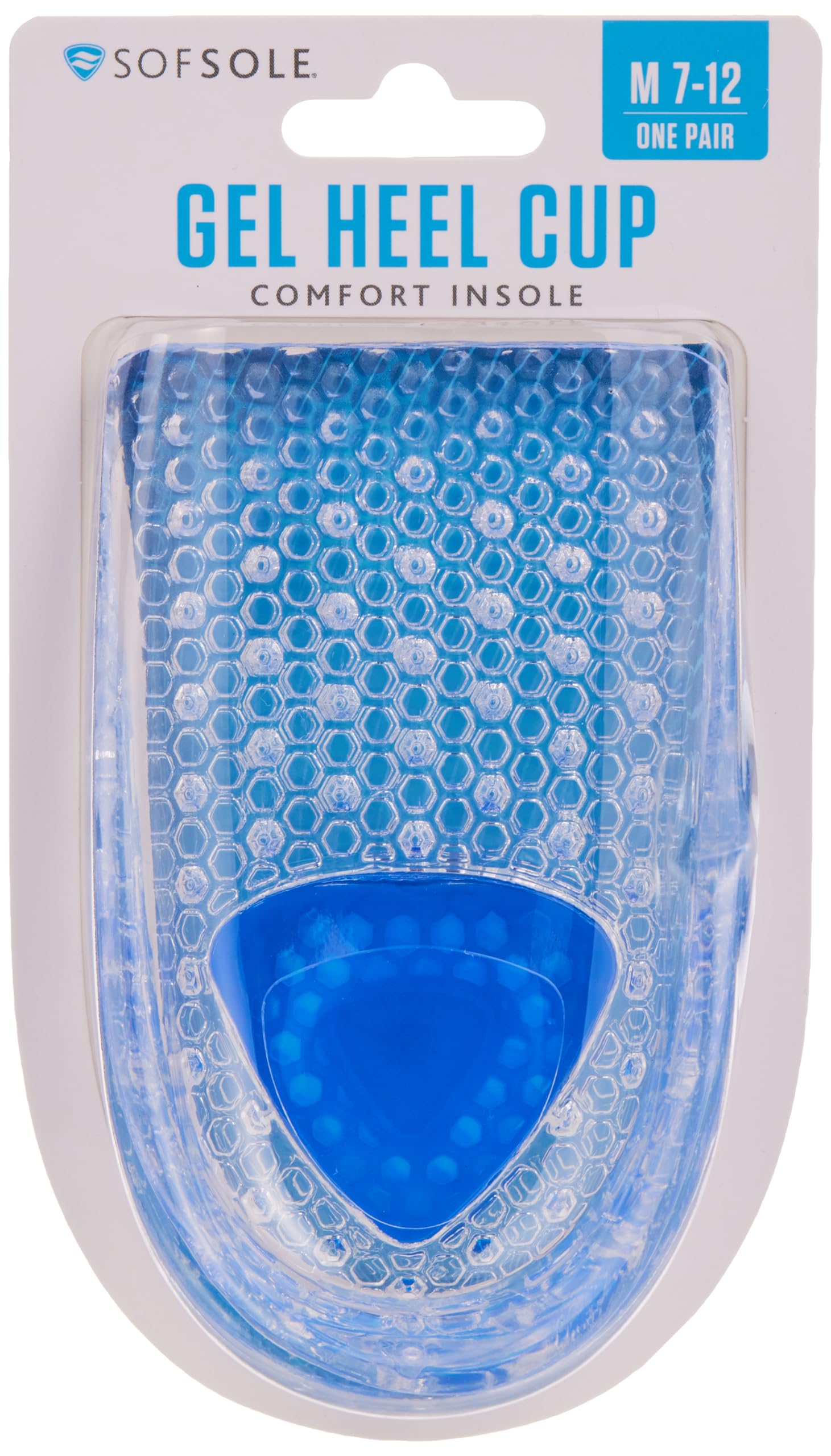 Sof Sole Men's Gel Heel Cup Insoles