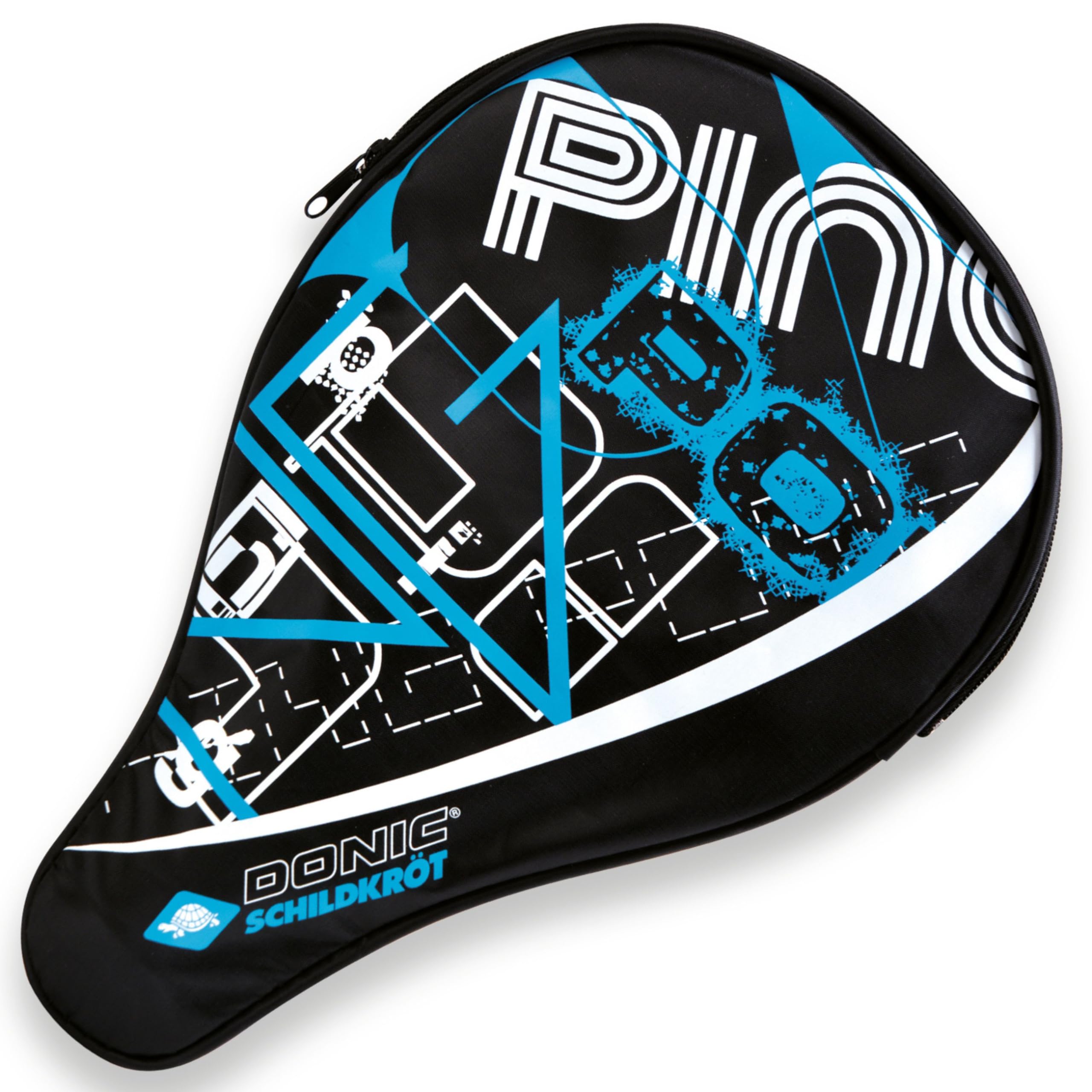 Donic-Schildkröt Classic Table Tennis Bat Cover, 3-Ball Compartment, Multicolor, 818506