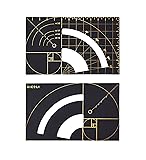 Golden Ruler Designer Brass Wallet Fibonacci