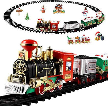 Toyvian Christmas Train Set Festive 