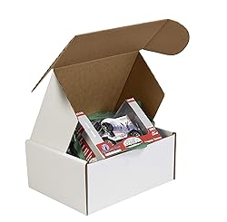 BOX USA BMFL10104 10"L x 10"W x 4"H, White