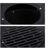 Relaxdays Cast Iron BBQ, Adjustable Grate, Air Vent, 40x45x36 cm view 8