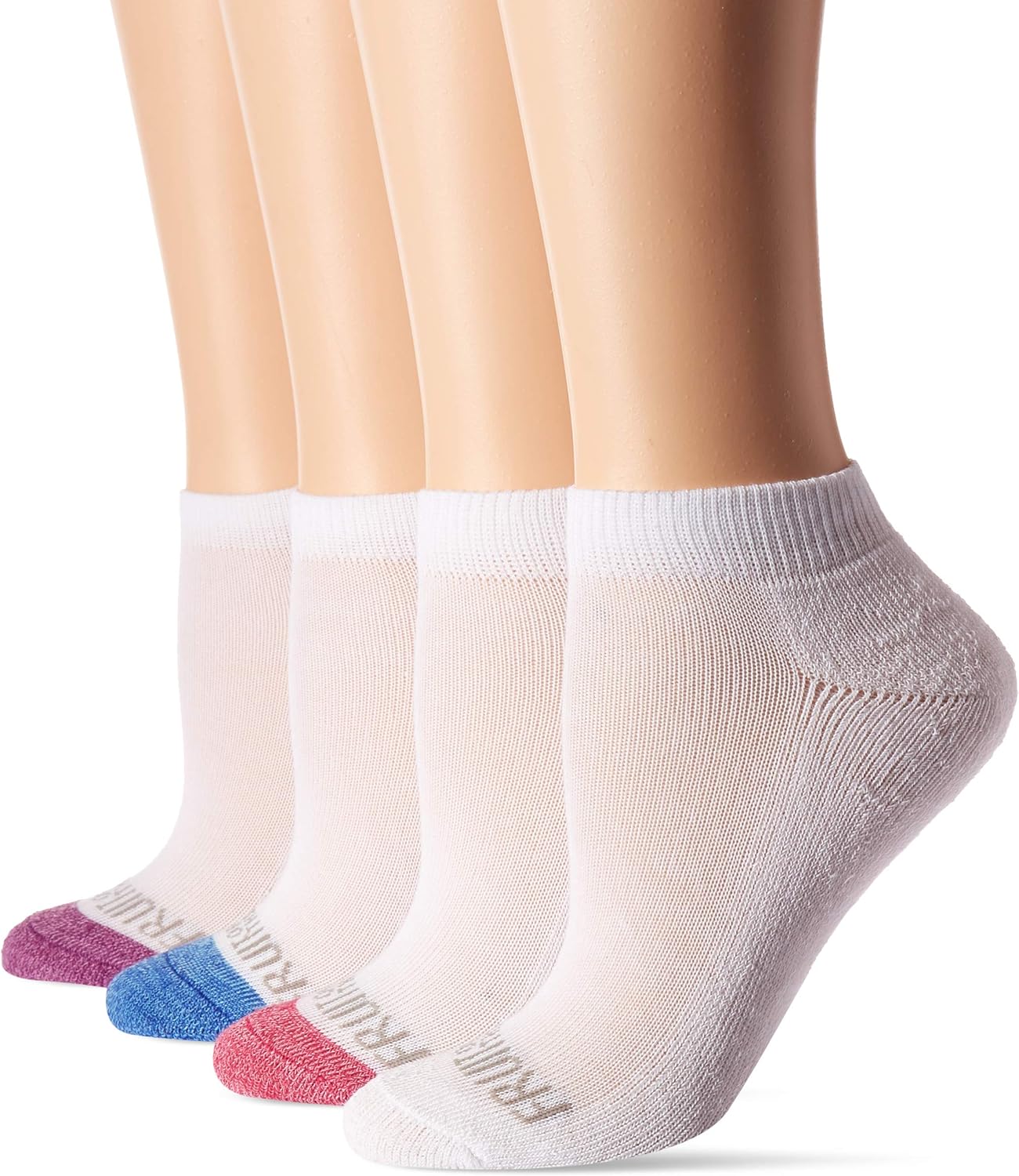 Fruit of the Loom Girls Little Everyday Essential Cushion Low Cut Socks (10 Pack): Clothing