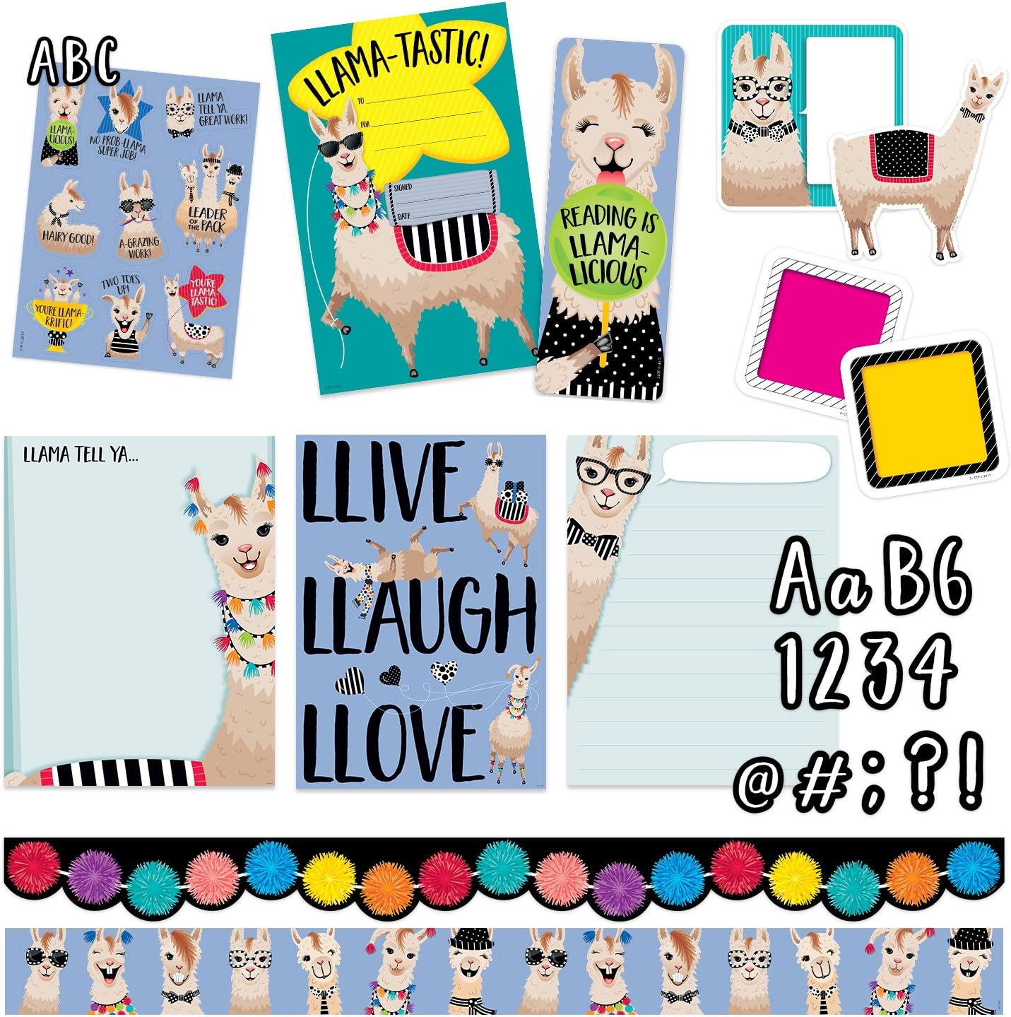 Llama Collection Classroom Decor Kit Amazon Ca Office Products