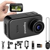 Asgazomd Mini Body Camera, Wearable Action Body Cam, Thumb Size Hands Free Recording Body Worn Camera, Portable Camcorder Mount Anywhere for Pet Walking, Work, Bike,Sport,Travel (Black, 64GB)