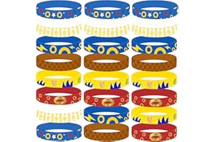 KAQUEE Hedgehog Theme Party Favors,24 Pieces Patented Silicone Bracelets,Birthday Decorations Party Supplies,Pinata Stuffers Goodie Bag Favors Return Gifts for Kids