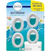 Febreze Odor-Fighting Bathroom Air Freshener for Small Spaces, Gain Honey Berry Hula Scent, 4 Count