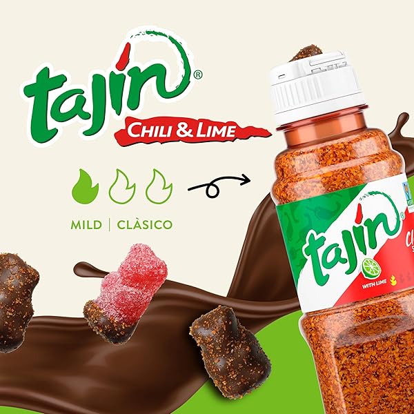 SNAK CLUB TAJIN CHOCOLATEY GUMMY BEARS, ASSORTED CHOCOLATE COVERED FRUIT CANDY GUMMIES WITH CHILI AND LIME SEASONING, MILD, GLUTEN-FREE SNACKS, 8 OZ RESEALABLE BAG