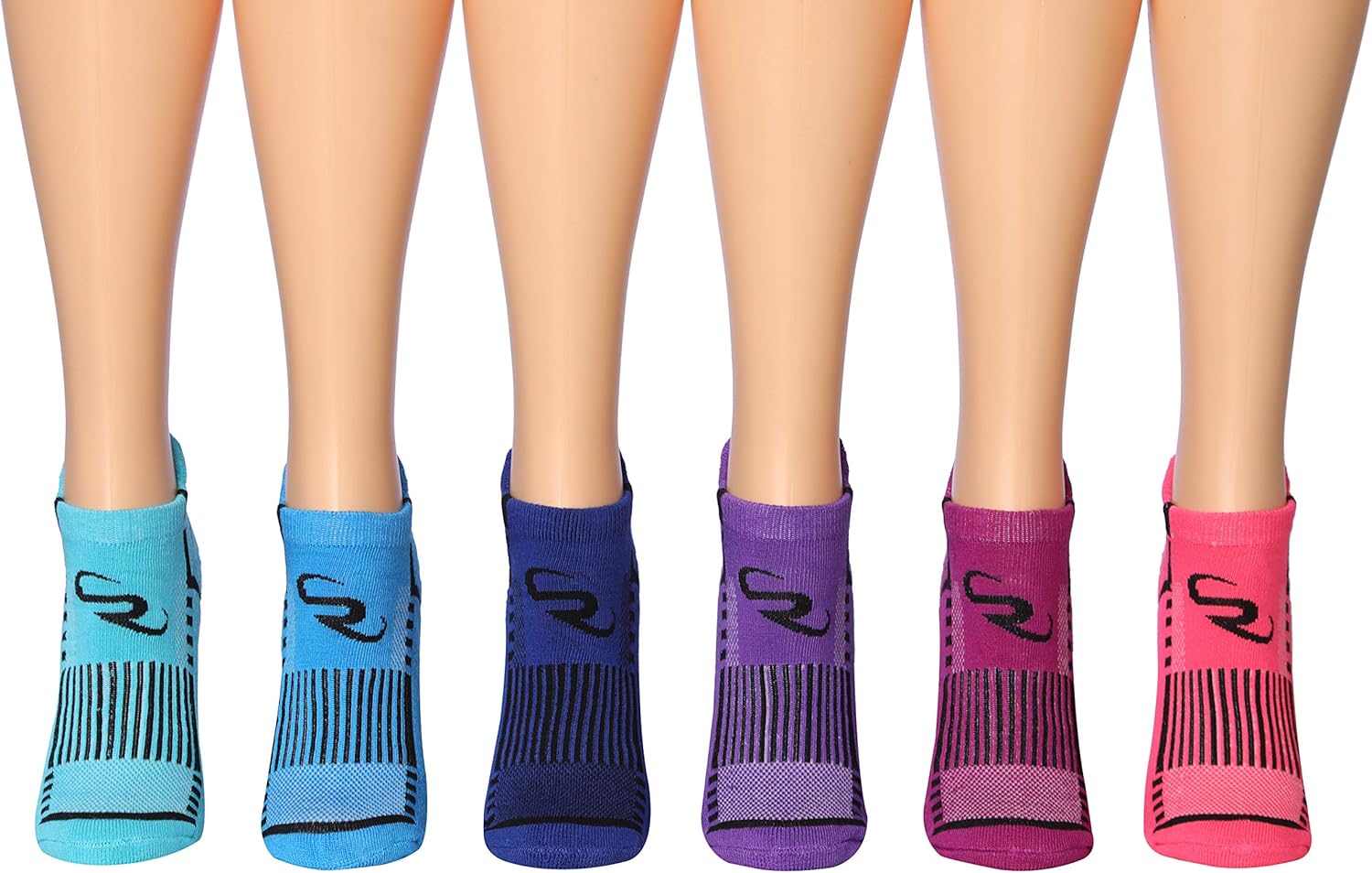 Ronnox Women's 12-Pairs Low Cut Running & Athletic Performance Tab Socks at  Women’s Clothing store