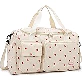 Small Gym Bags for Women, Travel Duffle Bag with Shoes Compartment, 4 in 1 Carry on Weekender Overnight Bag with Dry Wet Separated Pocket, Sport Gym Tote Bag for Yoga, Dance, Swimming, Workout, Ballet