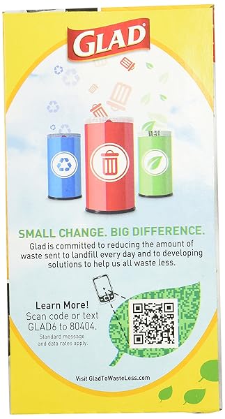 GLAD TRASH BAGS TEAR RESISTANT 30 GAL. BLACK 50 BAGS/BOX