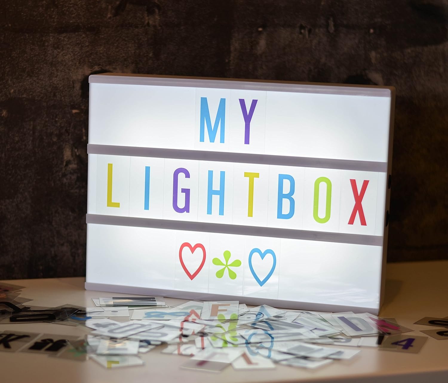 Locomocean LTBOX-W A4 Lightbox (White box, Colour letters) USB Power ...