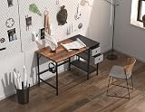 HOMIDEC Computer Desk with Drawer and USB/Headphone Hook 100x50x75cm view 4