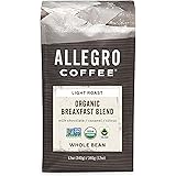 Allegro Coffee Organic Breakfast Blend Whole Bean Coffee, 12 oz