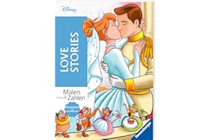 Disney Malen nach Zahlen: Love Stories - Disney Malbuch für Erwachsene