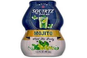 SQUIRTZ Drinks All-Natural Mojito Water Enhancer – 40% Real Fruit Juice, 22 Servings, Keto-Friendly Drink Mix, No Carbs, Sugar, Calories – Guilt-Free Minty Refreshment!