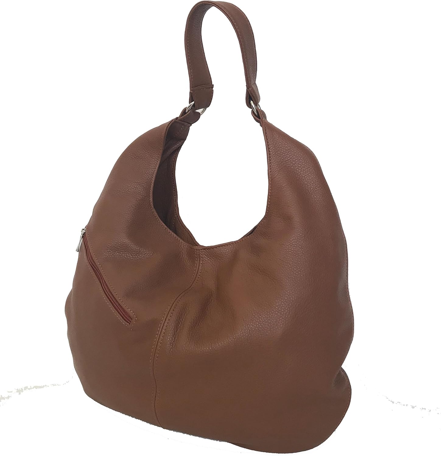 leather hobo bag with outside pockets