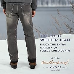 Weatherproof Vintage Fleece Lined Men's Jeans