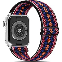 AK Adjustable Elastic Watch Band Compatible for Apple Watch Band 38mm 40mm 42mm 44mm, Soft Stretch Bracelet Women Strap…