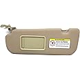 Ezzy Auto Beige Left Driver Side Sun Visor Compatible with Hyundai Elantra 2011 2012 2013 2014 2015 852103X000TX