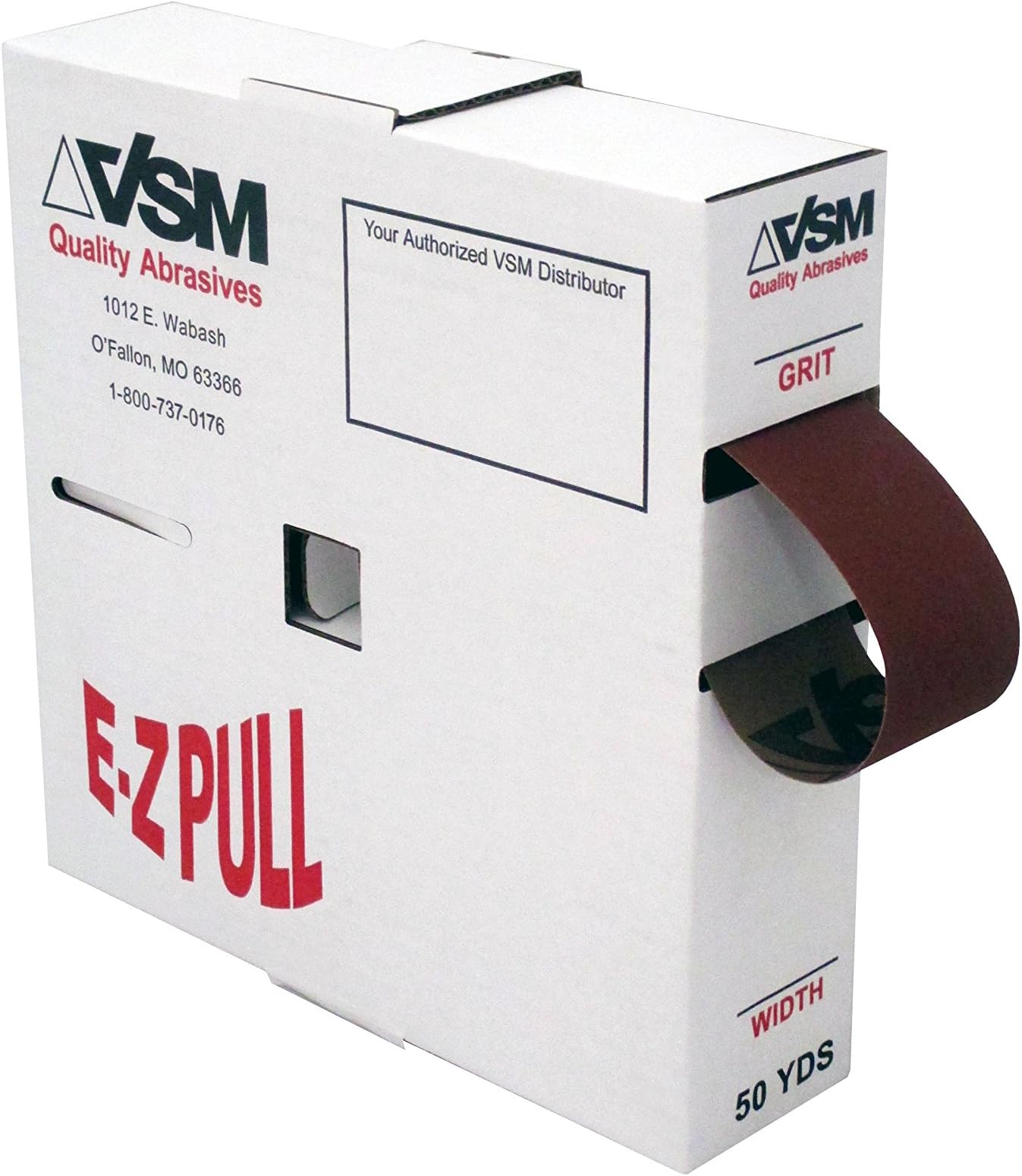VSM 314411 Abrasives Cloth, 1 1/2" x 50 yd. Roll, 240 Grit