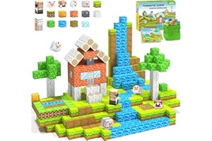 GIRIGI Magnetic Blocks,Creative Building Toys for Kids, STEM Sensory Toys for Ages 3-5, 5-7, 8-13, Christmas Birthday Gifts for Boys & Girls