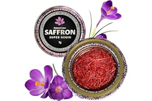 AmaraCrous Premium Saffron Threads – Super Negin Grade, 1g– 100% Pure & Natural, Hand-Harvested, Saffron for Cooking, Tea, Paella, Rice, Desserts – Rich Aroma & Color – Gourmet Spice