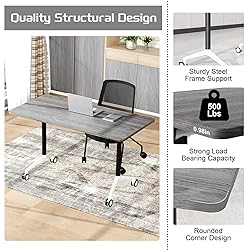 SOIUDNEB Conference Table,Wooden Folding Conference