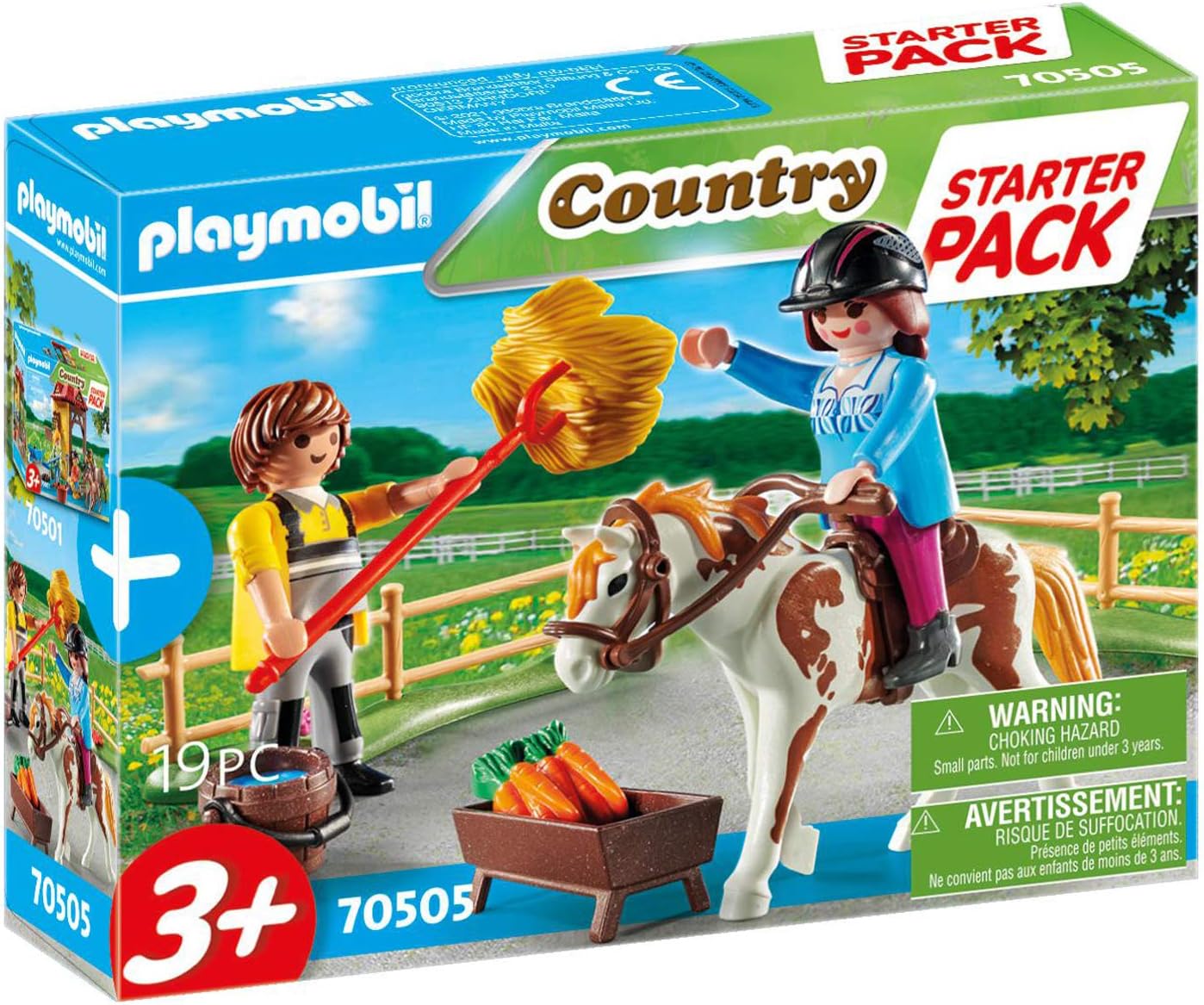Playmobil 70505 Country Horseback Riding Small Starter Pack, for Children Ages 3+, Fun Imaginative Role-Play, PlaySets Suitable for Children Ages 4+