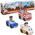Disney Junior Firebuds, On The Move Rescue Team, 3 PK Diecast Metal Toy Car: Firetruck, Ambulance, and Police Car Kids Toys f