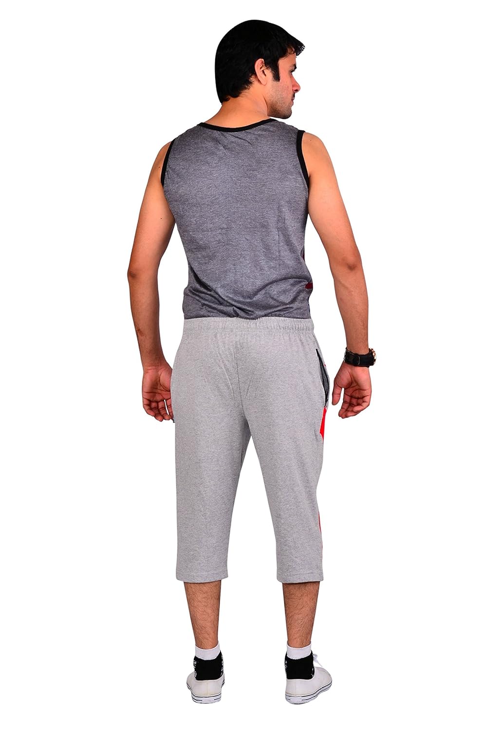 vego men's casual cotton three forth