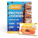 Smart for Life Chocolate Chip Protein Cookies, 12 Count, Meal Replacement | High Protein Cookie Diet - Meal Replacement, On the Go Snack - Low Sugar, Low Calories, High Fiber - Doctor Designed