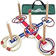 Elite Sportz Ring Toss Games for Kids - Indoor Holiday Fun or Outdoor Yard Game for Adults & Family - Easy to Set Up w/ Compa
