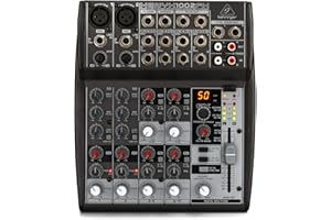 Behringer XENYX 1002FX Premium 10-Input 2-Bus Mixer with XENYX Mic Preamps, British EQ and Multi-FX Processor