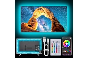 NBBUFF Led Lights for TV for 32-80 Inch, 20ft TV Led Backlight, RGB Led Strip Lights Music Sync Color Changing, USB Light Strip with Remote, App Control Led Lights for Bedroom, Gaming Accessories