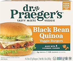 Dr. Praeger's, Black Bean Quinoa Veggie Burgers, 2.5 Ounce, 4 Count