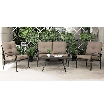 Amazon.com : Cloud Mountain 80 Piece Patio Furniture Set Outdoor ...