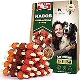Dog Treats Kabobs with Duck & Chicken Human Grade Meat 300g - All Natural Pet Dried Snacks Rawhide - Free & Grain Free Long L