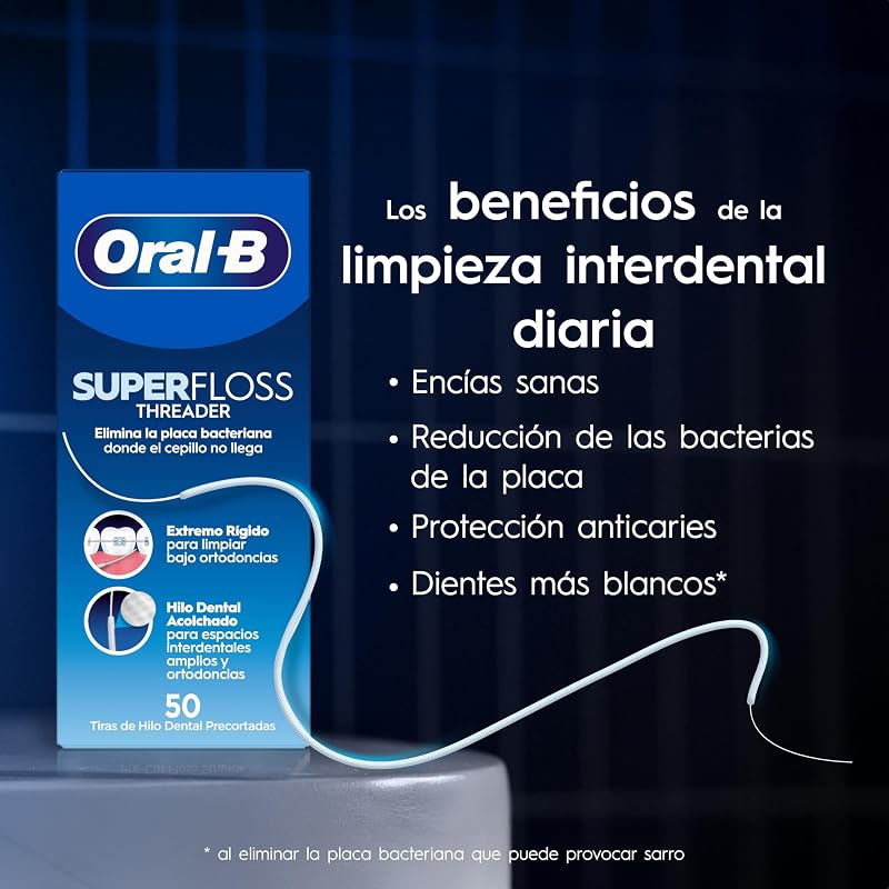Superfloss Seda Dental Threader, 50 Hebras Precortadas — foto 3 de 6