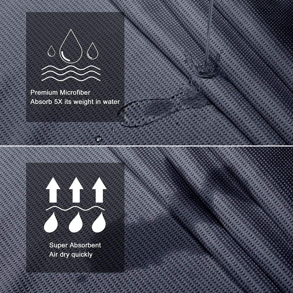 Heathyoga Non Slip Yoga Towel, Exclusive Corner Pockets Design, Microfiber and Silicone Coating Layer, Free Carry Bag and Spray Bottle, Perfect for Hot Yoga, Bikram and Pilates : Sports & Outdoors