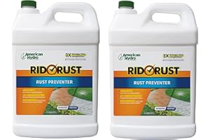 IPW Industries Inc Rid O' Rust 2X RR1 Concentration Stain Preventer, Rust Stain Remover 1/2 Gallon Bottle 2 Pack (RR1-1-CS) American Hydro Systems