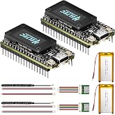 Heltec V4 ESP32 LoRa Dev Board 2 Pack Meshtastic Kit | With 3000mAh Battery and GNSS, ESP32-S3 SX1262 27dBm, for Meshtastic WiFi IoT, Wireless Communication