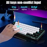 Snpurdiri 60% Mechanical Gaming Keyboard 61 Keys Blue LED Brown Switches view 6