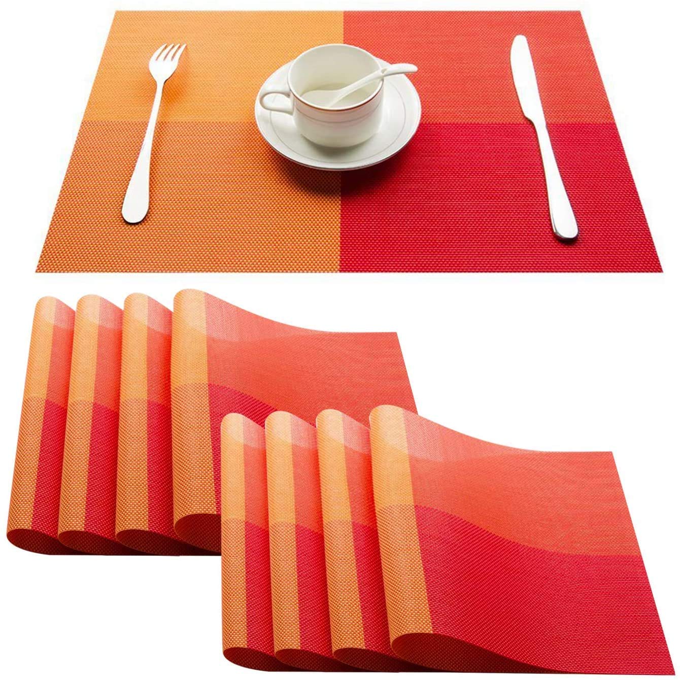 Buy Contletiex Placemats, Plastic Table Mats Set of 4, Heat Resistant