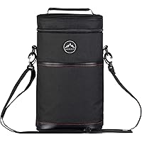 Himal 2 Bottle Wine-Bag Insulated Padded Portable Versatile Wine-Carrier-Tote for Travel, Great Gift for Wine Lover…