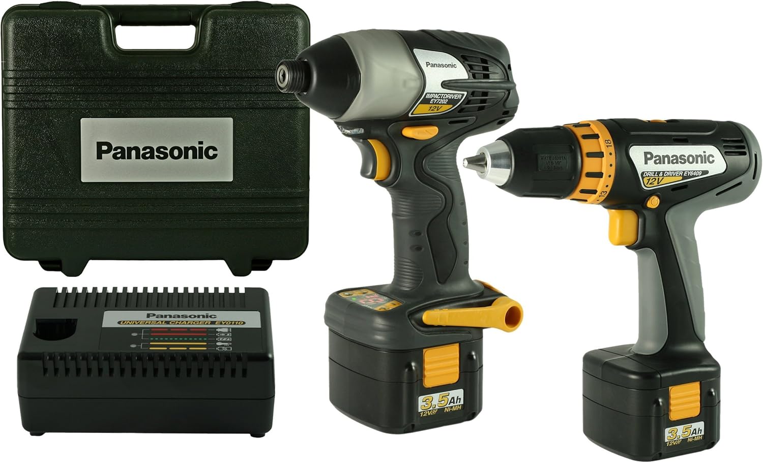 Panasonic EYC102B 12Volt NiMH 2Tool Cordless Combo Kit Power Tool